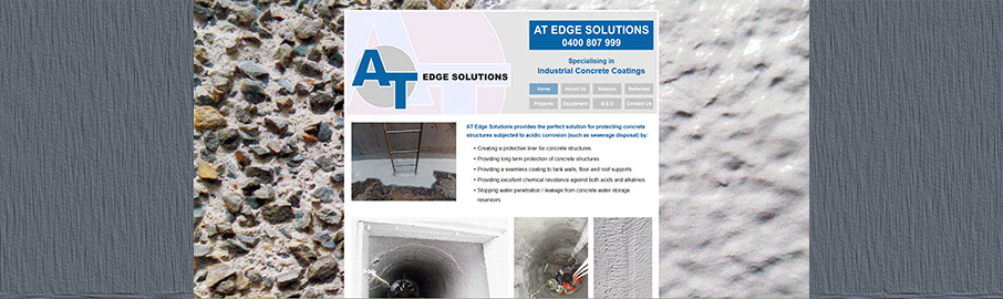 AT Edge Solutions WebSite Ad Advantage created AT Edge nine page website, effectively promoting and managing their digital and printed marketing media.