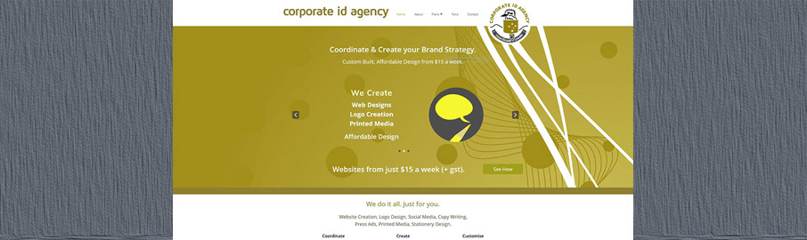 Corporate ID Agency WebSite Ad Advantage created Corporate ID Agency 6 page website, effectively promoting and managing their digital and printed marketing media.