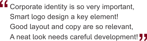 Ad Advantage will create a corporate identity to enhance and fit your business.